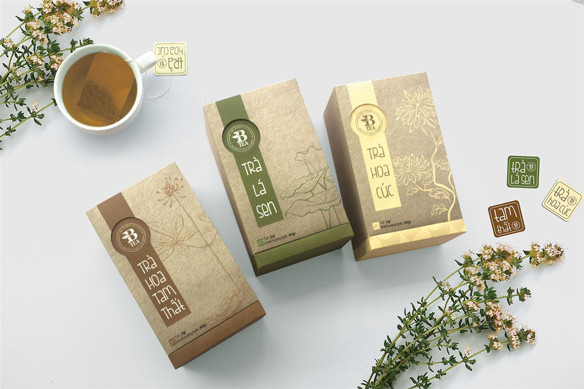 荷葉茶包裝設計圖片參考(圖2)