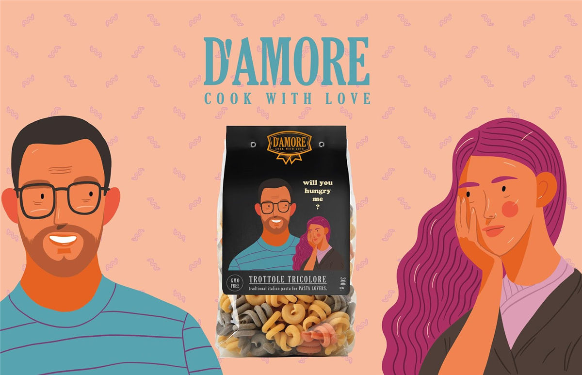 面條包裝創意圖片插畫營造氛圍(圖3) 面條包裝創意圖片插畫營造氛圍(圖3)