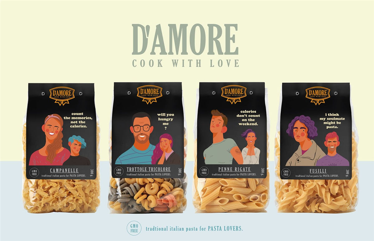 面條包裝創意圖片插畫營造氛圍(圖6) 面條包裝創意圖片插畫營造氛圍(圖6)