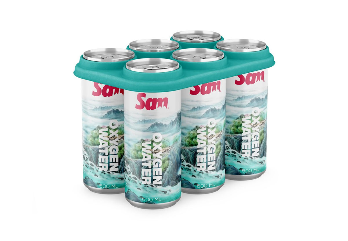 水墨風格灌裝礦泉水包裝設計(圖7)