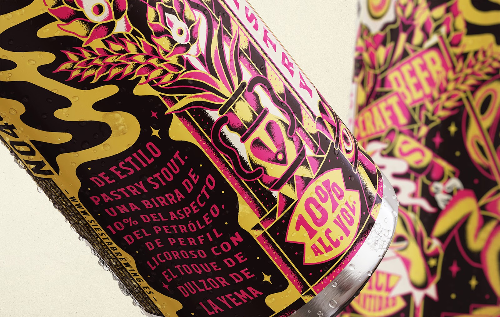 啤酒包裝設(shè)計(jì)的足夠復(fù)雜也很漂亮(圖4)