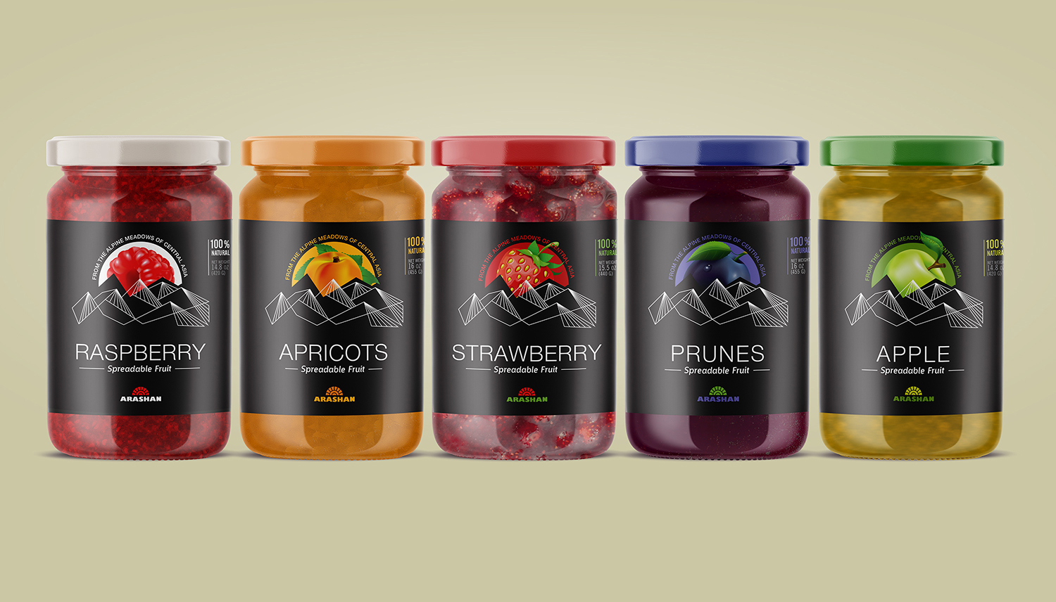 天然果醬包裝設計(圖1)