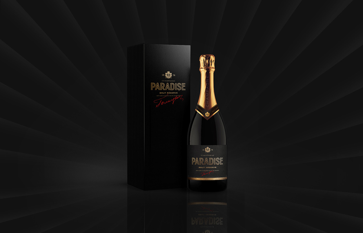 古典香檳包裝設計(圖1)