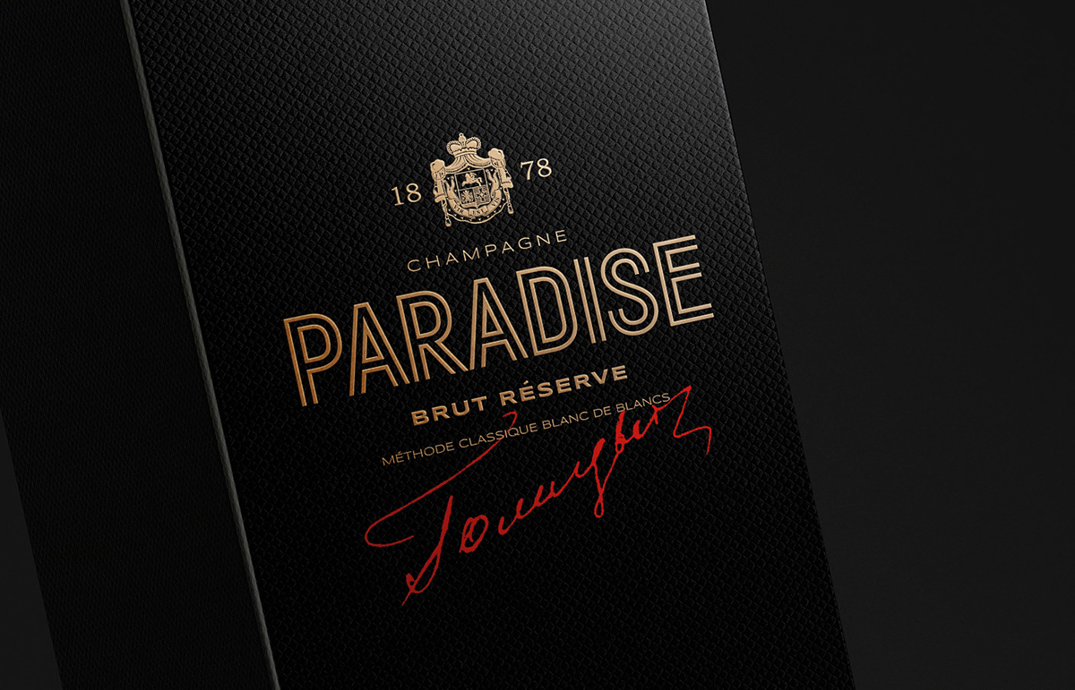 古典香檳包裝設計(圖2)