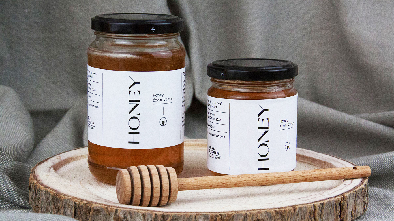 茶花蜂蜜包裝設計(圖1)