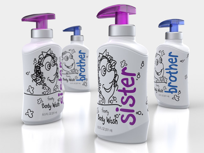 家庭洗護(hù)沐浴露產(chǎn)品包裝怎么做(圖1)