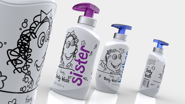 家庭洗護(hù)沐浴露產(chǎn)品包裝怎么做(圖2)