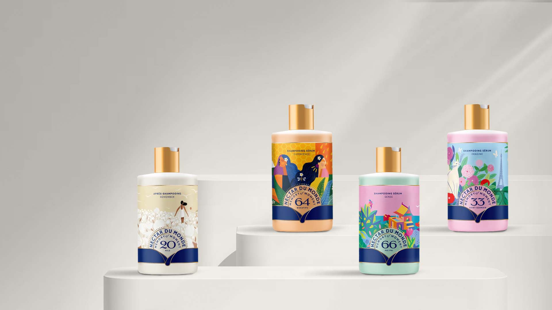 洗護產(chǎn)品包裝設(shè)計融入插圖，運用現(xiàn)代和傳統(tǒng)字體結(jié)合有不一樣視覺感受(圖3)