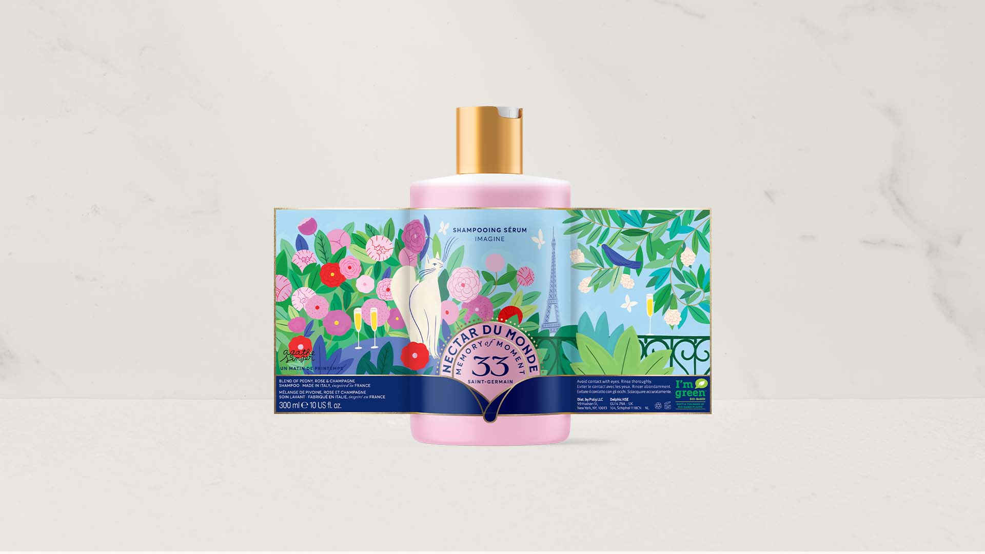 洗護產(chǎn)品包裝設(shè)計融入插圖，運用現(xiàn)代和傳統(tǒng)字體結(jié)合有不一樣視覺感受(圖4)