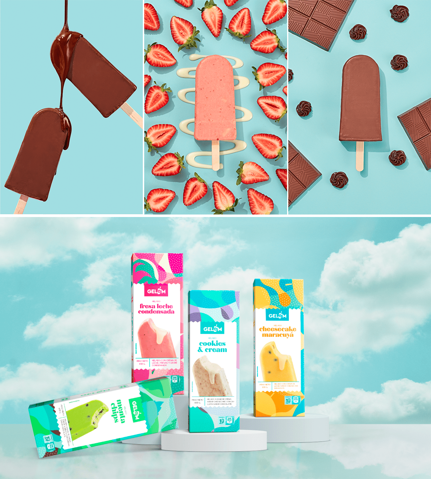 Gelem 秘魯手工冰淇淋品牌包裝設(shè)計(圖3)