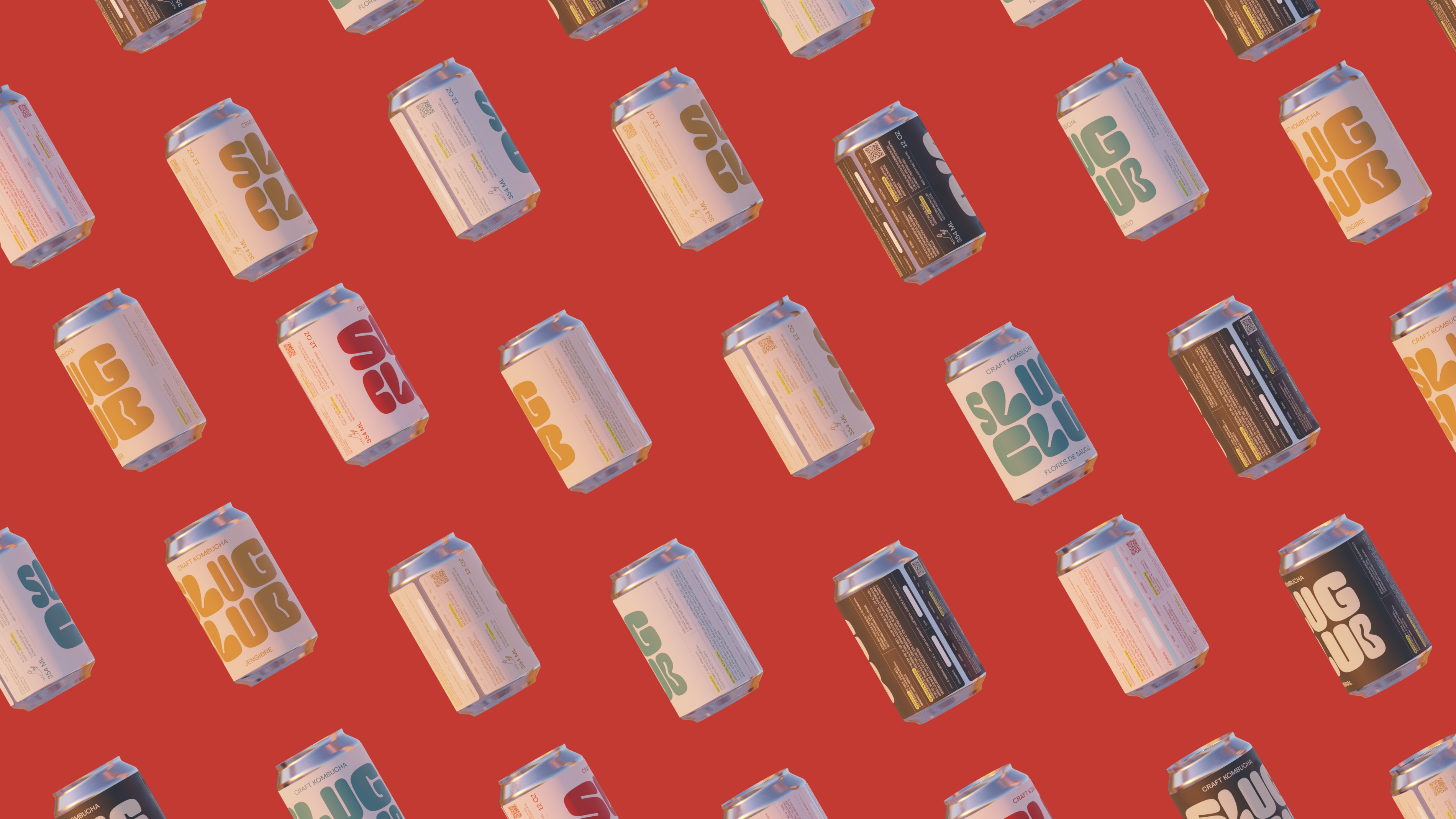 Slug Club康普茶飲料這樣包裝，創造出一種意想不到的精美美學(圖8)