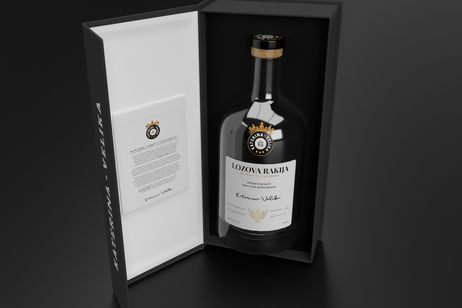 Katerina Velika rakija優質酒包裝這樣設計(圖2)