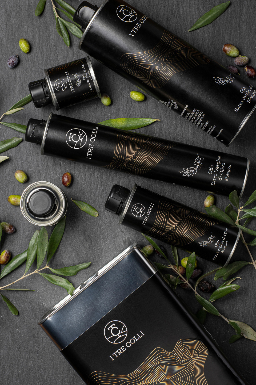 I TRE COLLI橄欖油包裝設計欣賞(圖9)