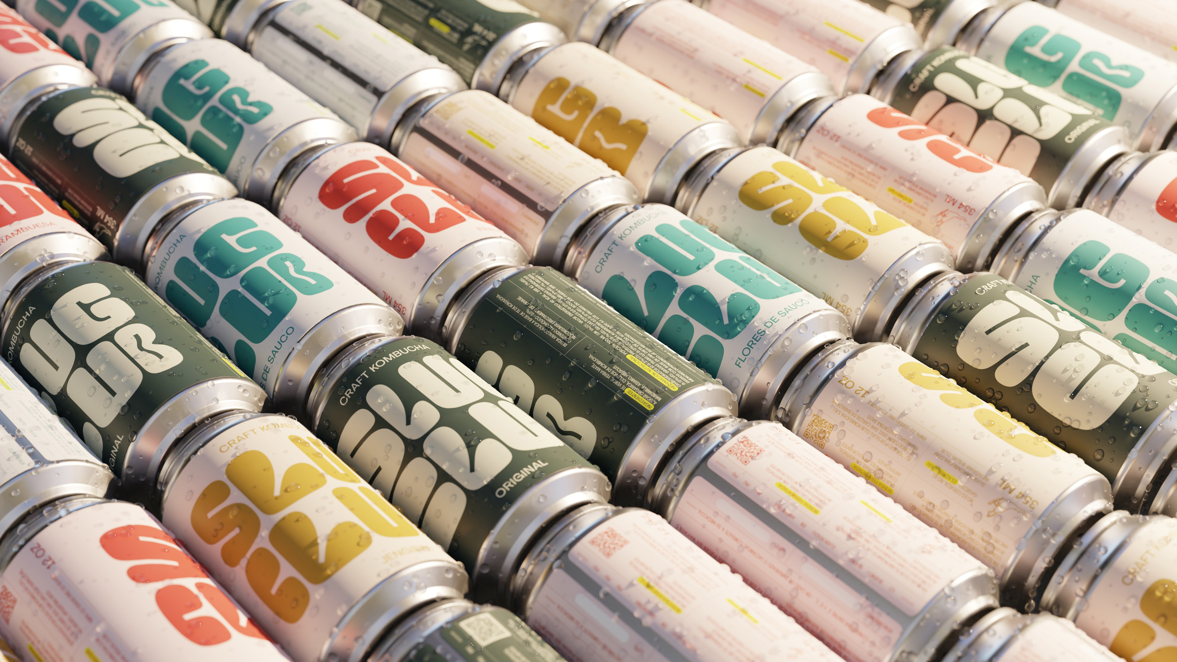 擁有足夠視覺感的Slug Club康普茶飲料包裝這樣設(shè)計(jì)(圖7)