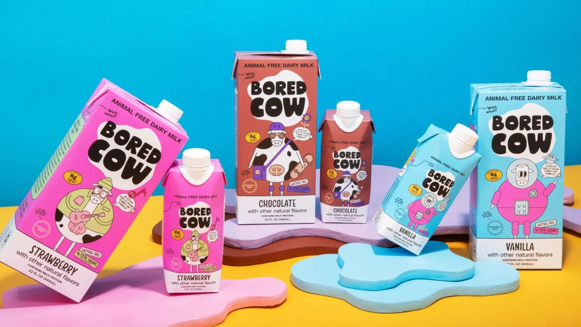 以漫畫(huà)風(fēng)格呈現(xiàn)的牛奶包裝設(shè)計(jì)(圖1) 以漫畫(huà)風(fēng)格呈現(xiàn)的牛奶包裝設(shè)計(jì)(圖1)