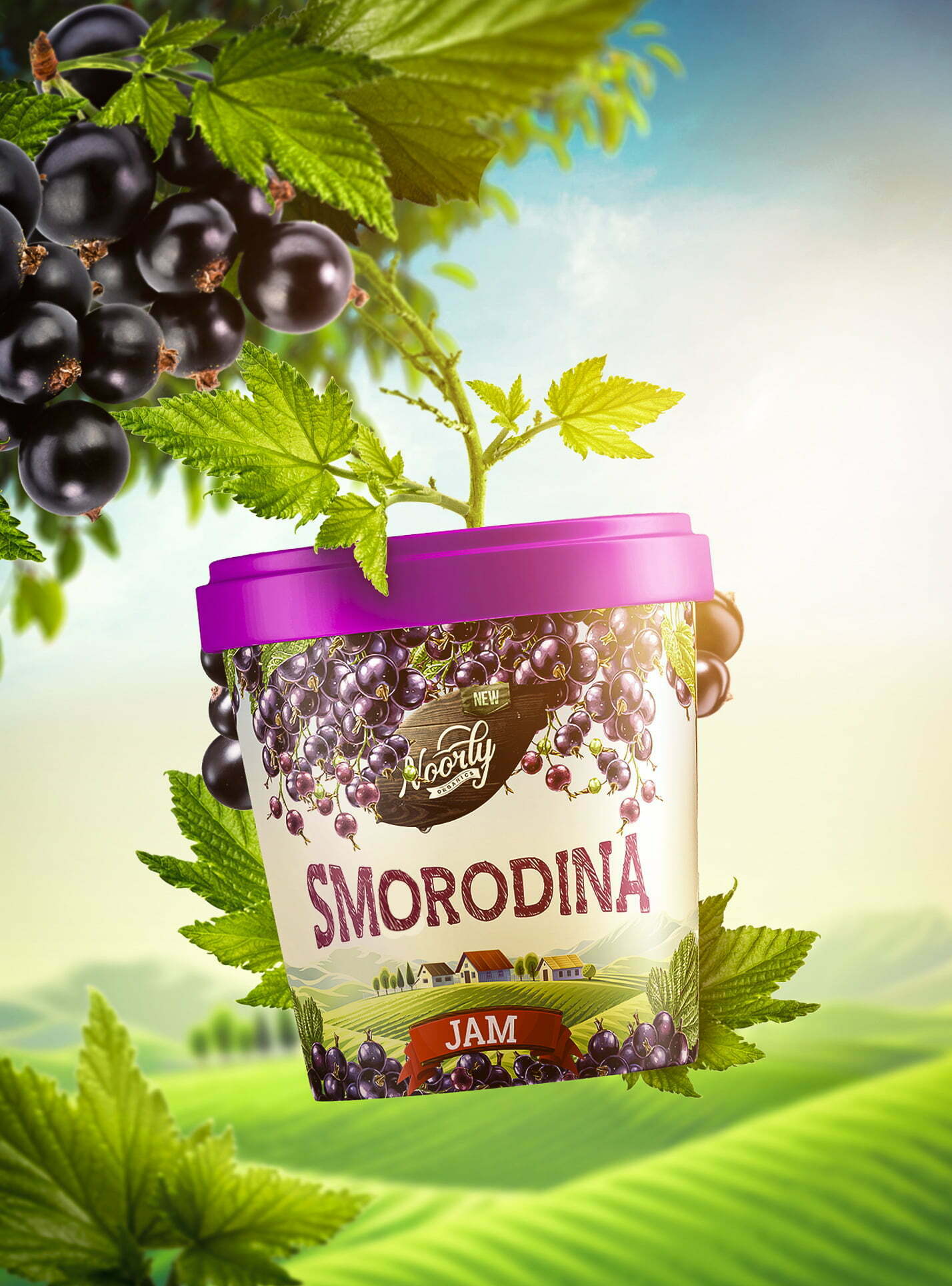 鮮艷明亮的Noorly水果醬包裝設計這樣做(圖6)