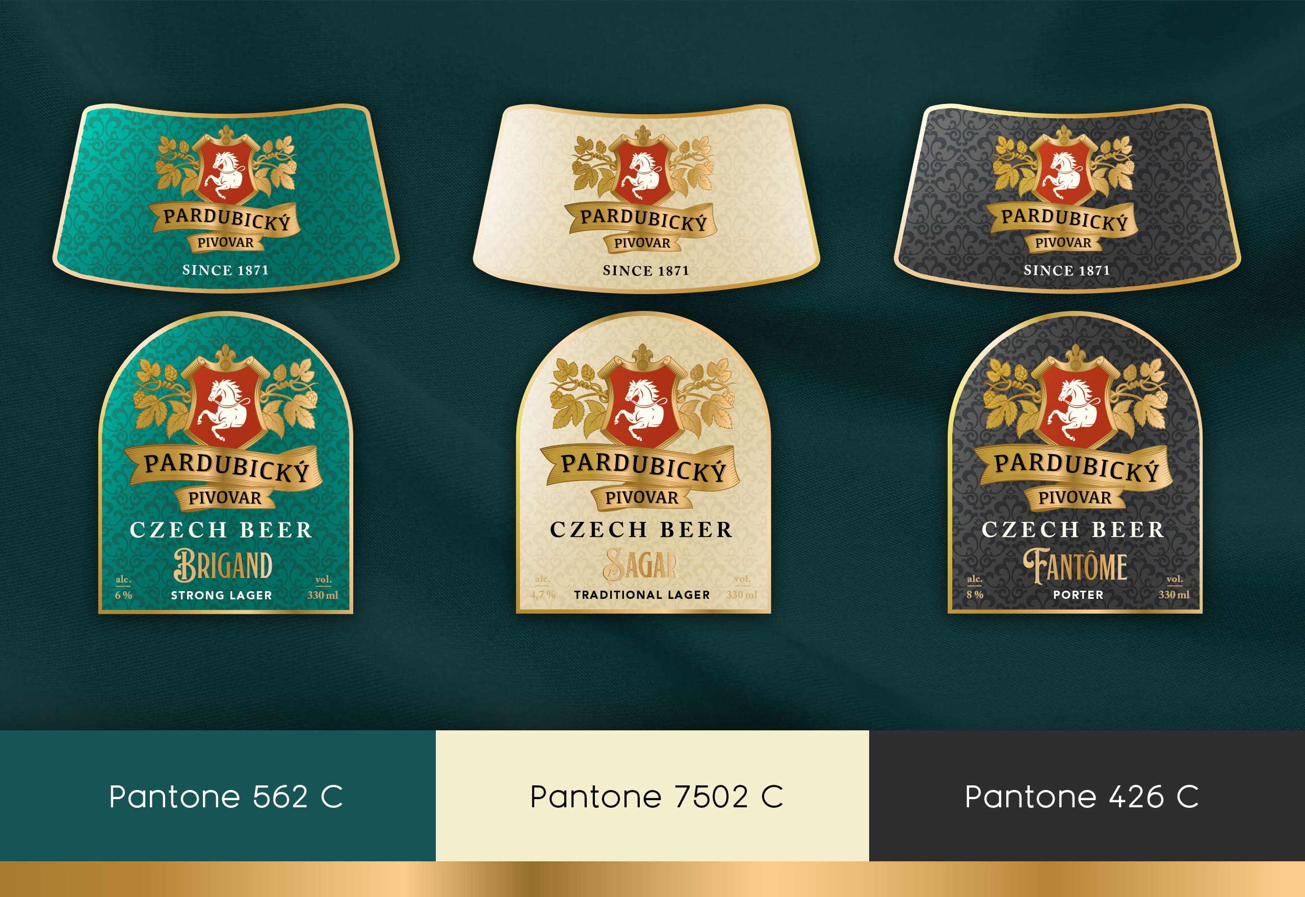 捷克啤酒包裝這樣設計優雅而高貴(圖3)