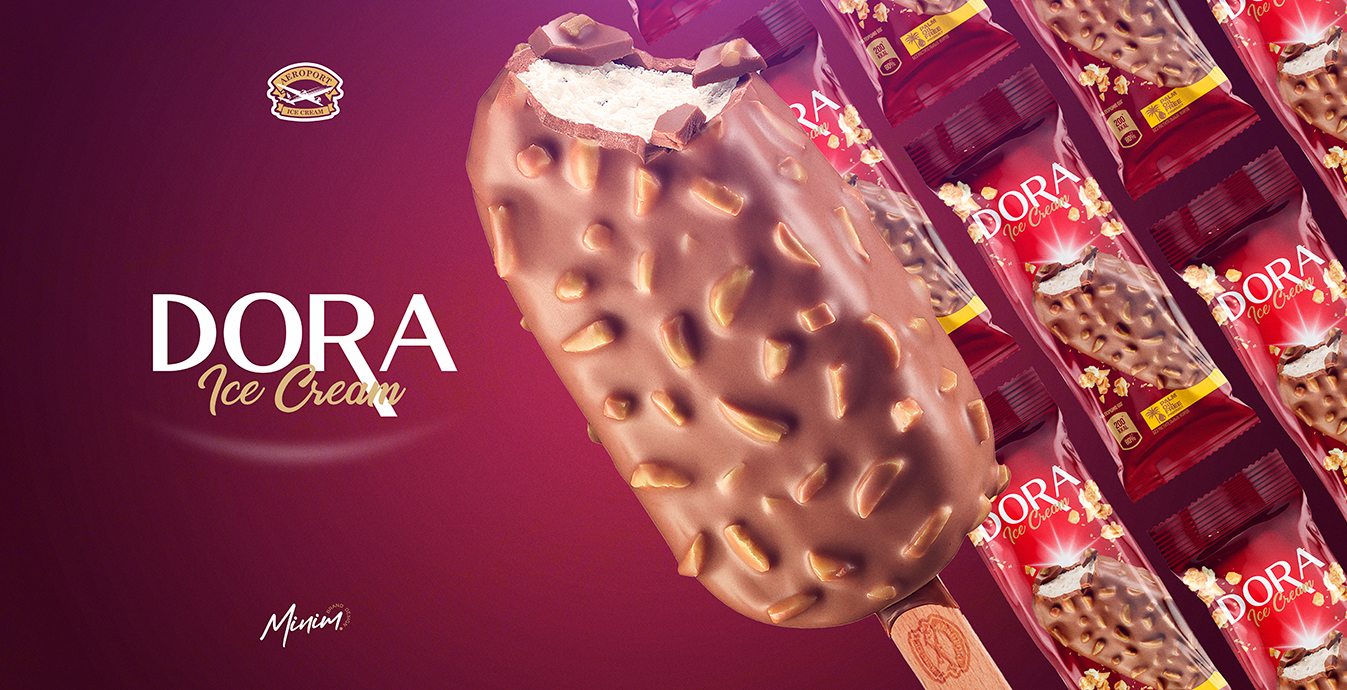Dora 冰淇淋包裝這樣設計更好激發顧客的食欲(圖2)