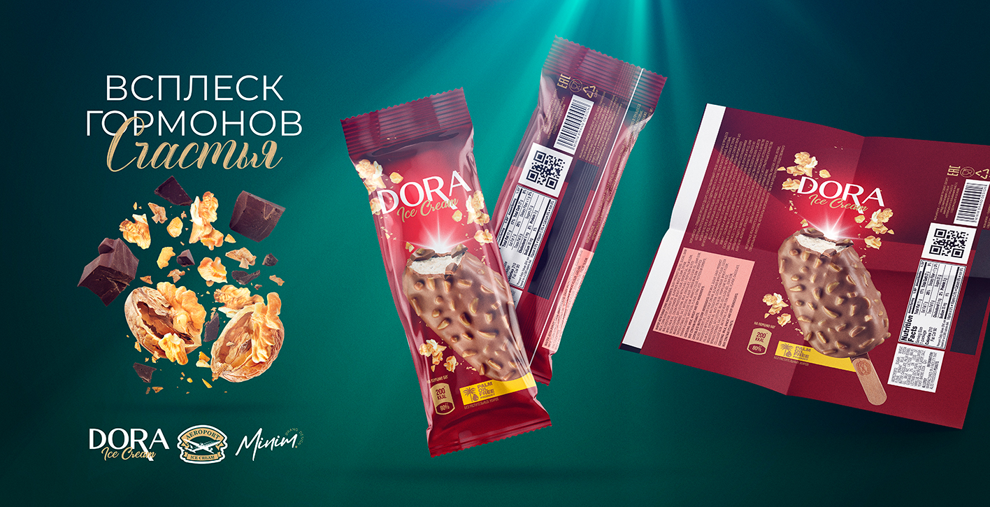 Dora 冰淇淋包裝這樣設計更好激發顧客的食欲(圖4)