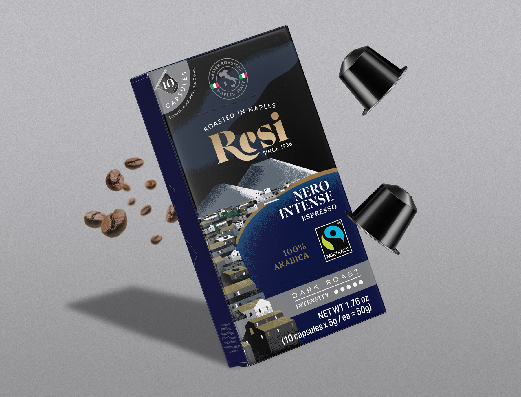 具有奢華感的RESI咖啡包裝設計(圖5)