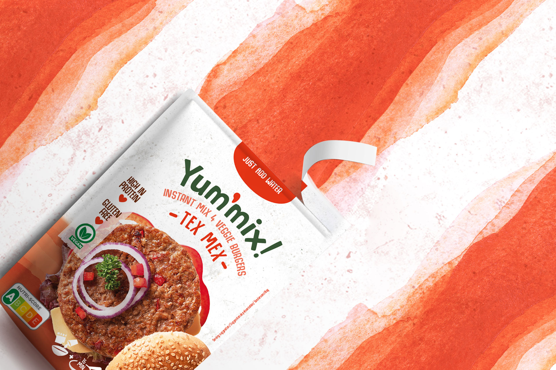 Yummix 簡單美味的素食漢堡包裝設(shè)計(jì)分享(圖4)