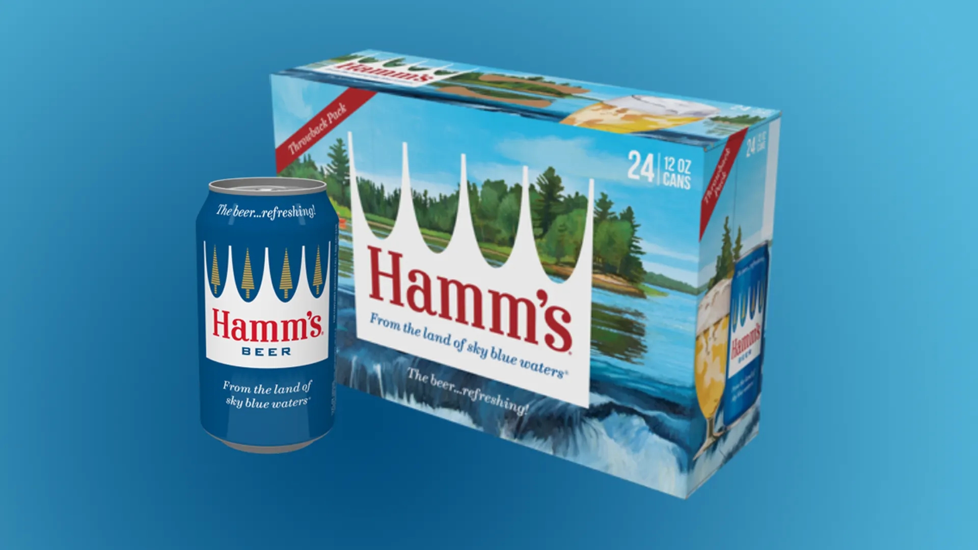 Hamms啤酒品牌視覺包裝設計(圖1)