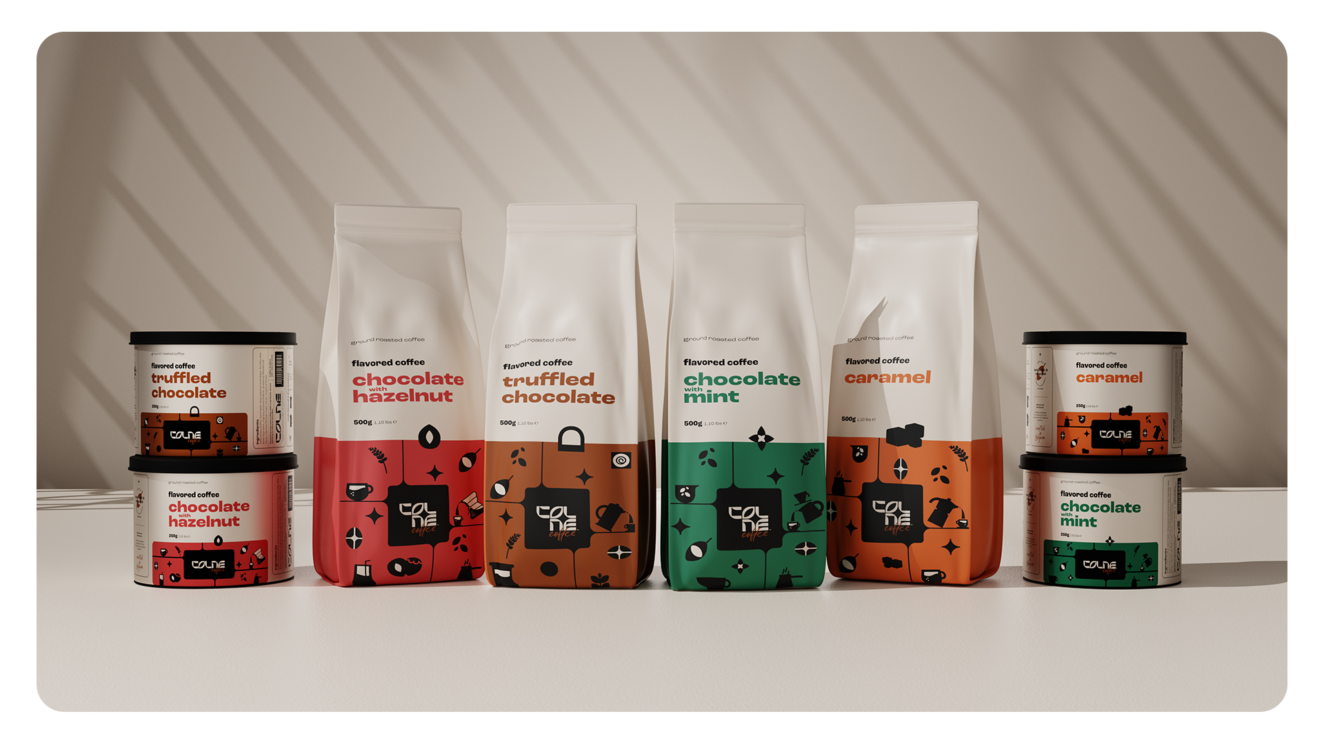 獨特的巧克力風味咖啡包裝這樣設計(圖2)