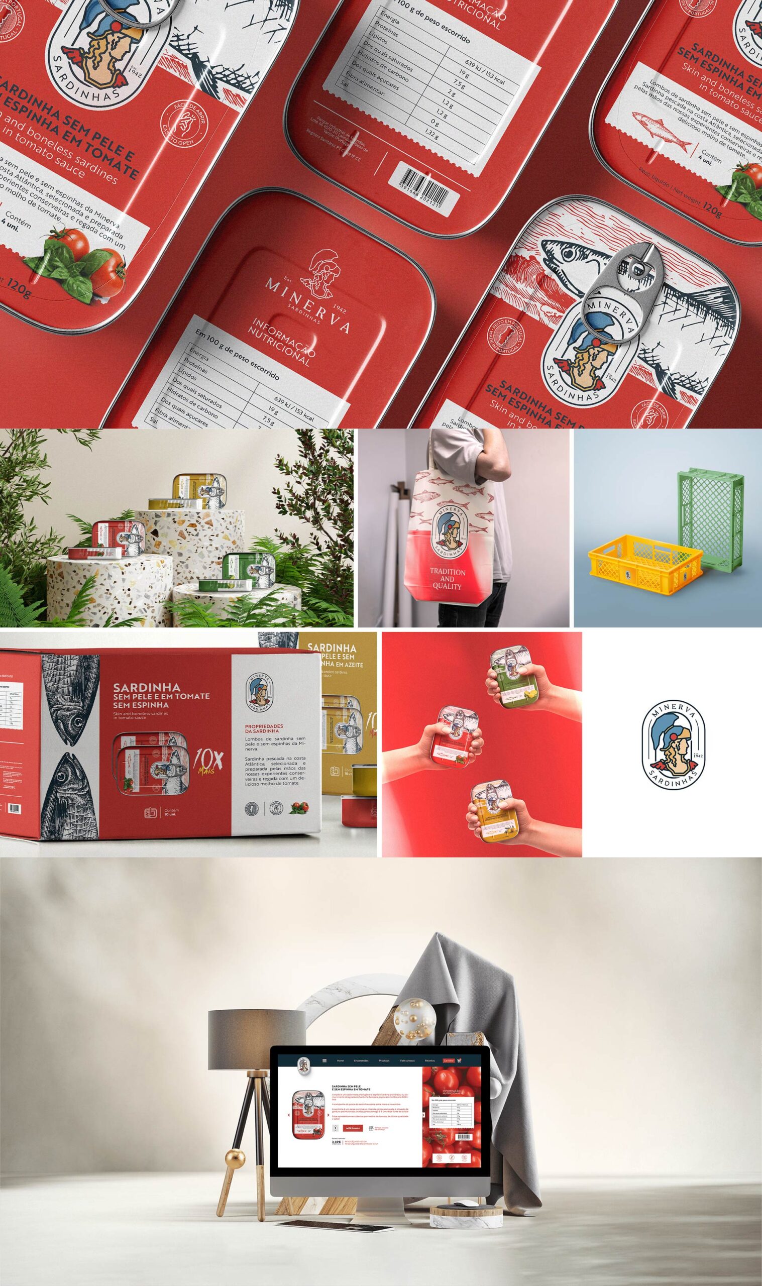 葡萄牙MINERVA魚罐頭食品包裝設計參考(圖5)