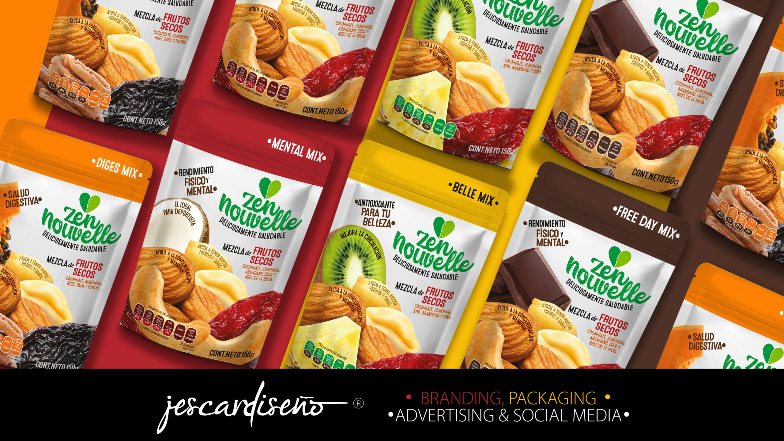 水果混合物零食袋包裝這樣設計很有吸引力(圖4)