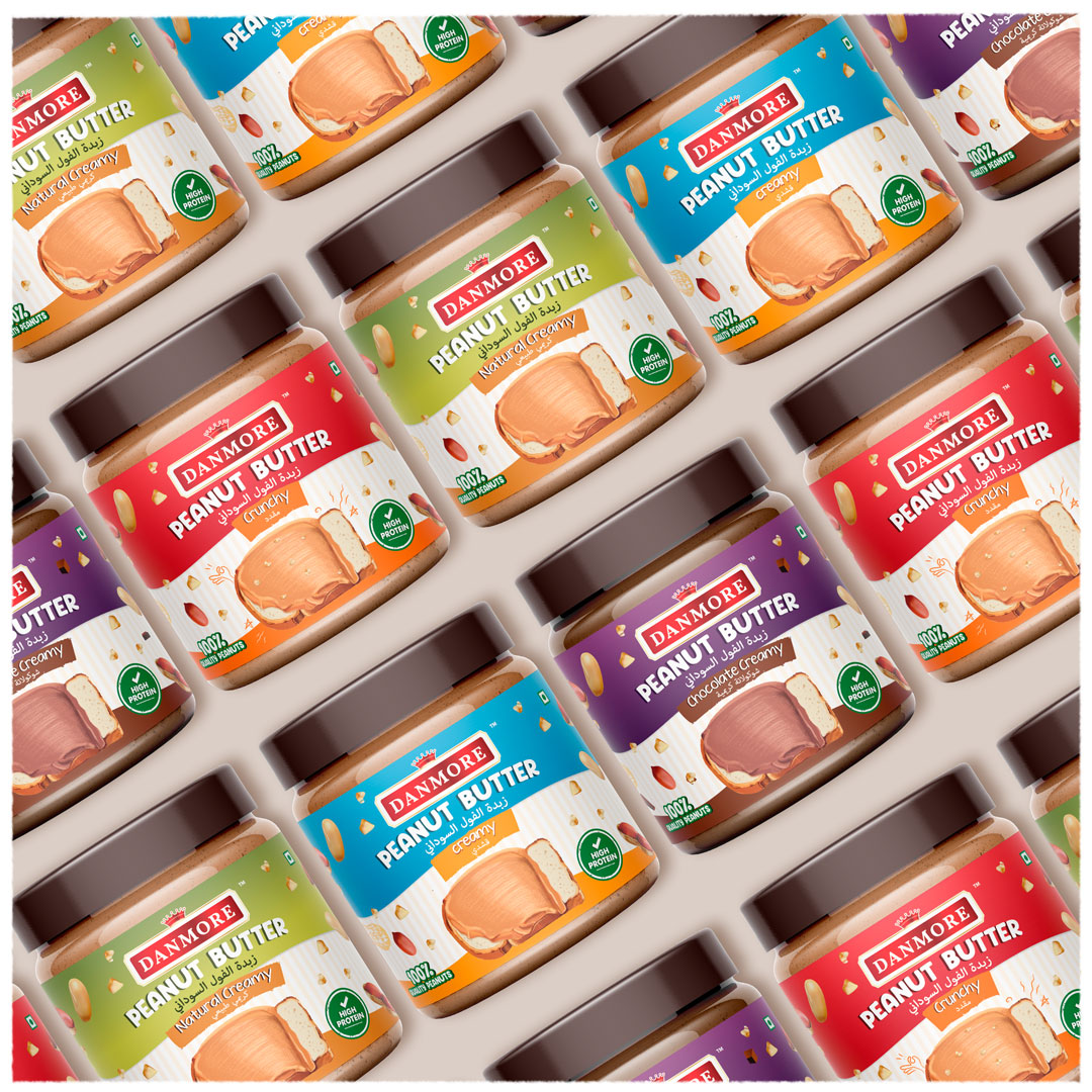 簡潔的瓶裝花生醬包裝這樣設(shè)計(圖1)