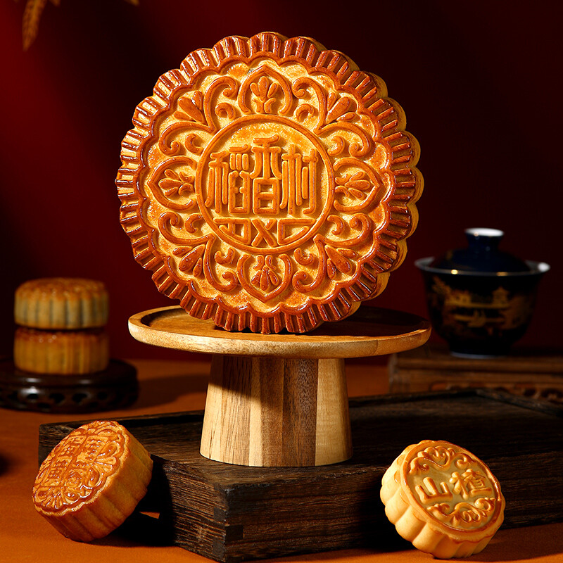 DXC 稻香村 中秋禮竹韻 廣式月餅 10餅8味 1.05kg 禮盒裝包裝禮盒產品包裝創意設計欣賞(圖3)