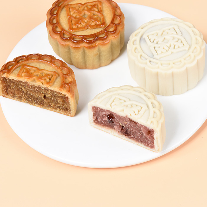 哆伊點 明月松間 廣式月餅 6餅2味 390g 禮盒裝包裝禮盒產品包裝創意設計欣賞(圖4)