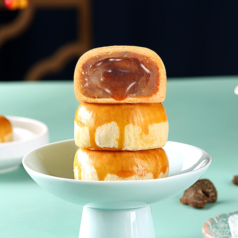 鮮品屋 鮮品花月 蘇式月餅 8餅4味 520g包裝禮盒產品包裝創意設計欣賞(圖4)