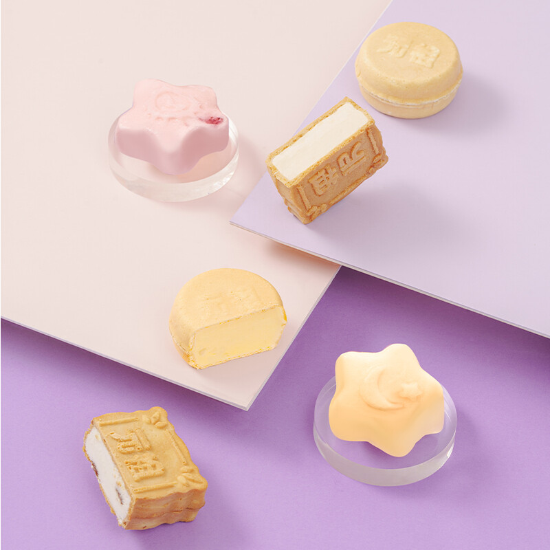 Ganso 元祖食品 冰淇淋雪月餅 18餅9味 1.14kg 禮盒裝包裝禮盒產品包裝創意設計欣賞(圖4)