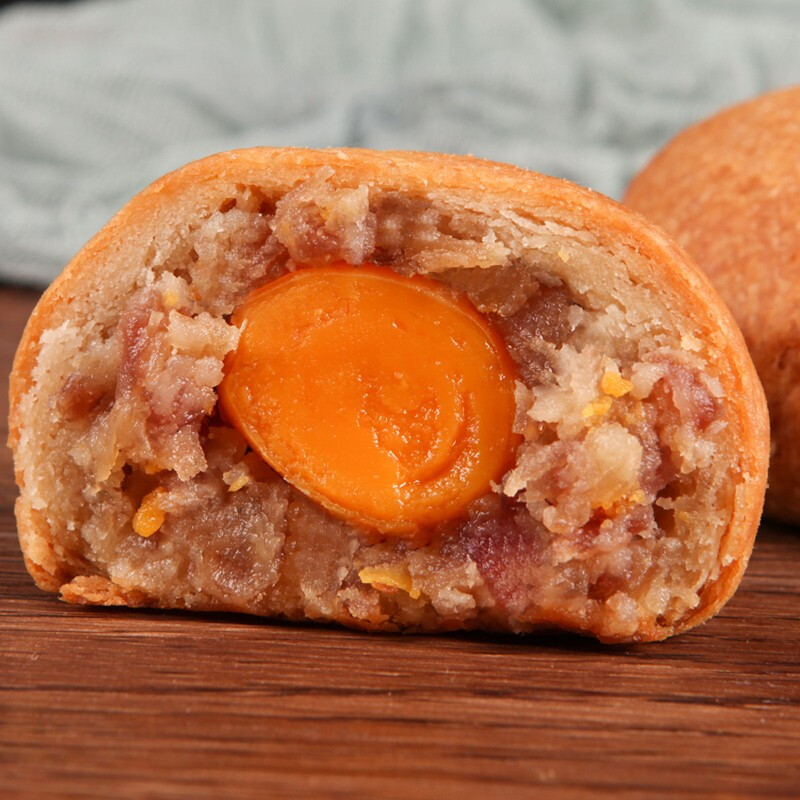 吉慶祥 云腿蛋黃滇式月餅 50g*64袋包裝禮盒產品包裝創意設計欣賞(圖2)