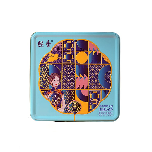 趣香 繽紛秋韻月餅 廣式月餅 4餅4味 600g 禮盒裝包裝禮盒產(chǎn)品包裝創(chuàng)意設(shè)計(jì)欣賞(圖1)