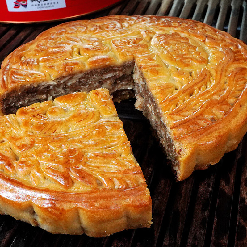 臧隆記 金腿伍仁廣式大月餅 2kg 禮盒裝包裝禮盒產品包裝創意設計欣賞(圖3)