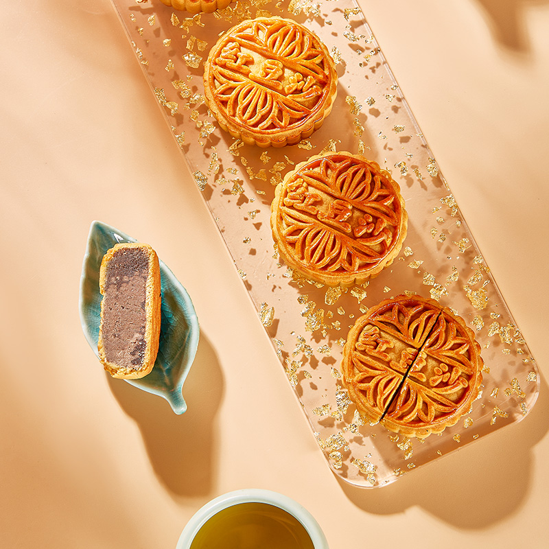 quanjude 全聚德 合家歡京式月餅禮盒 9餅7味 700g包裝禮盒產(chǎn)品包裝創(chuàng)意設(shè)計(jì)欣賞(圖4)