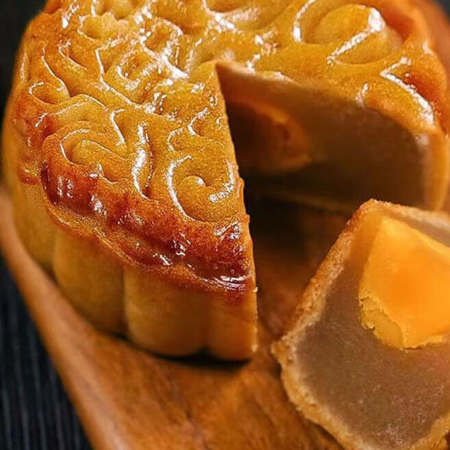 酥園康 廣式月餅 蓮蓉蛋黃味 26g*20袋包裝禮盒產品包裝創意設計欣賞(圖2)