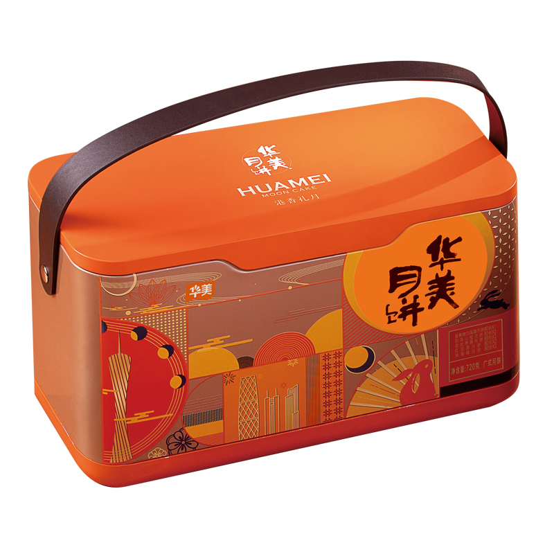 Huamei 華美 港香禮月 廣式月餅 9餅5味 720g 禮盒裝包裝禮盒產品包裝創意設計欣賞(圖2)