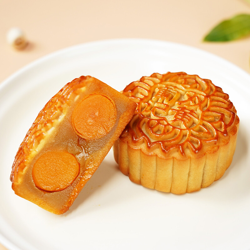 葡記 雙黃白蓮蓉廣式月餅包裝禮盒產品包裝創意設計欣賞(圖4)