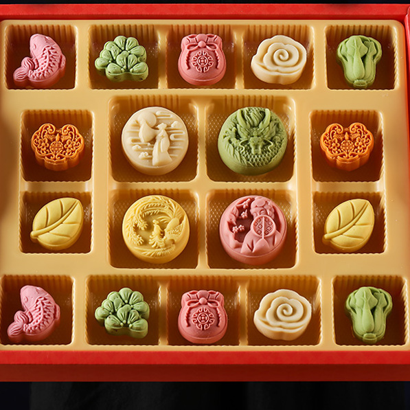 HUANG JIA SHANG SHI JU 皇家尚食局 唐風御點月餅禮盒 620g包裝禮盒產品包裝創意設計欣賞(圖4)