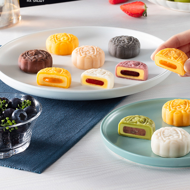 Maxims 美心 二人世界冰皮月餅 混合口味 480g 禮盒裝包裝禮盒產品包裝創意設計欣賞(圖4)