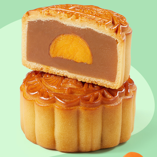 廣州酒家 輕怡雙式蛋黃廣式月餅 6餅2味 540g 禮盒裝包裝禮盒產品包裝創意設計欣賞(圖2)