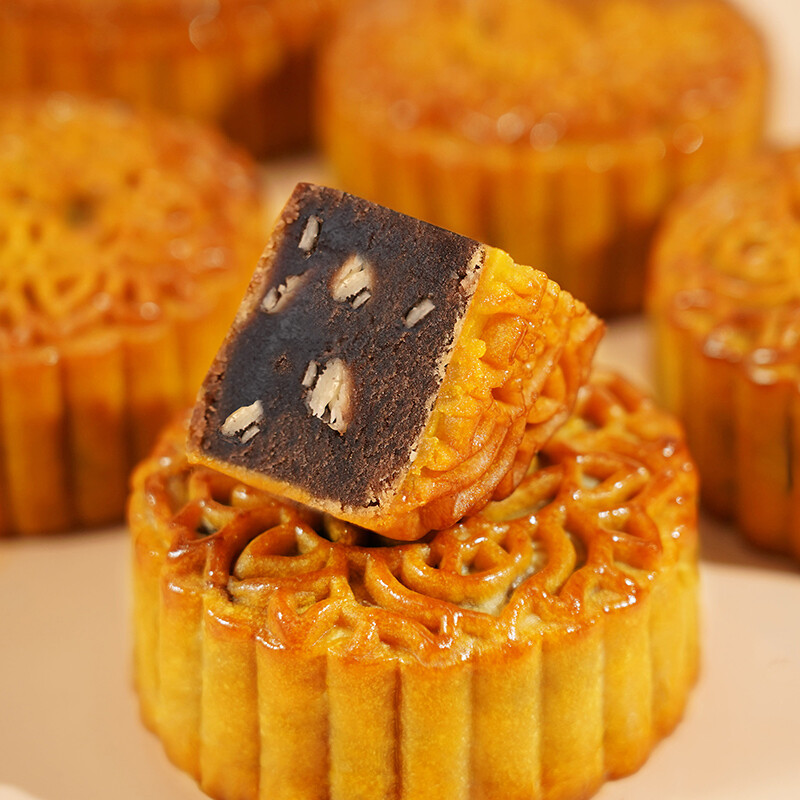 葡記 欖仁豆沙廣式月餅 720g 禮盒裝包裝禮盒產品包裝創意設計欣賞(圖4)