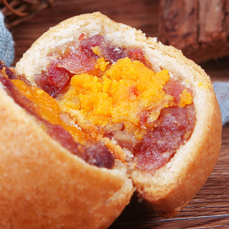 香冠 喜團圓 滇式月餅 10餅2味 500g包裝禮盒產品包裝創意設計欣賞(圖4)