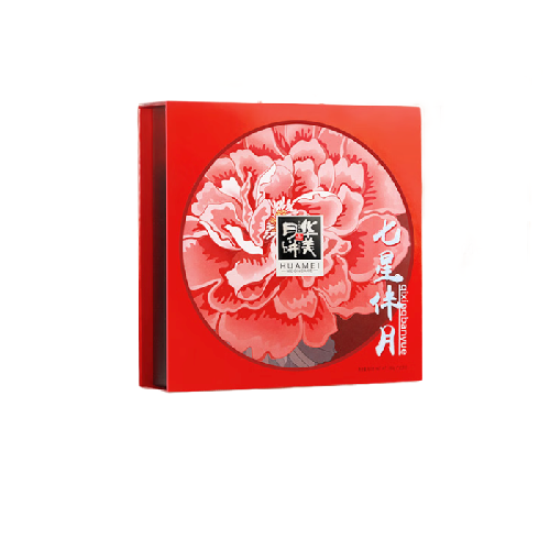 Huamei 華美 七星伴月 廣式月餅 8餅5味 880g 禮盒裝包裝禮盒產品包裝創意設計欣賞(圖1)