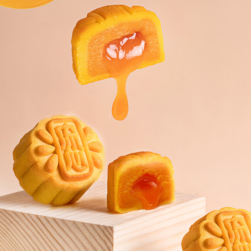 EULONG 元朗 巧心流心廣式月餅禮盒 6餅2味 360g包裝禮盒產品包裝創意設計欣賞(圖4)