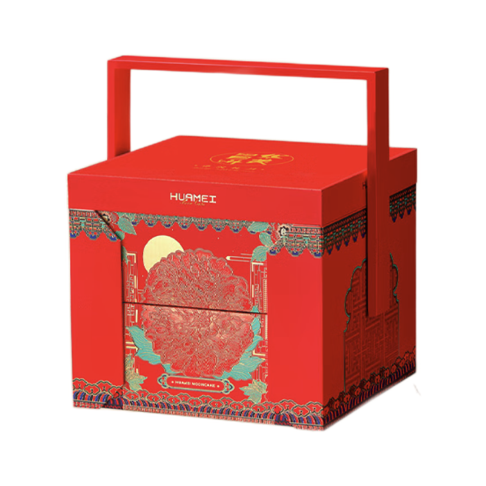 Huamei 華美 尊漢禮月 廣式月餅 15餅5味 1.23kg 禮盒裝包裝禮盒產品包裝創意設計欣賞(圖1)