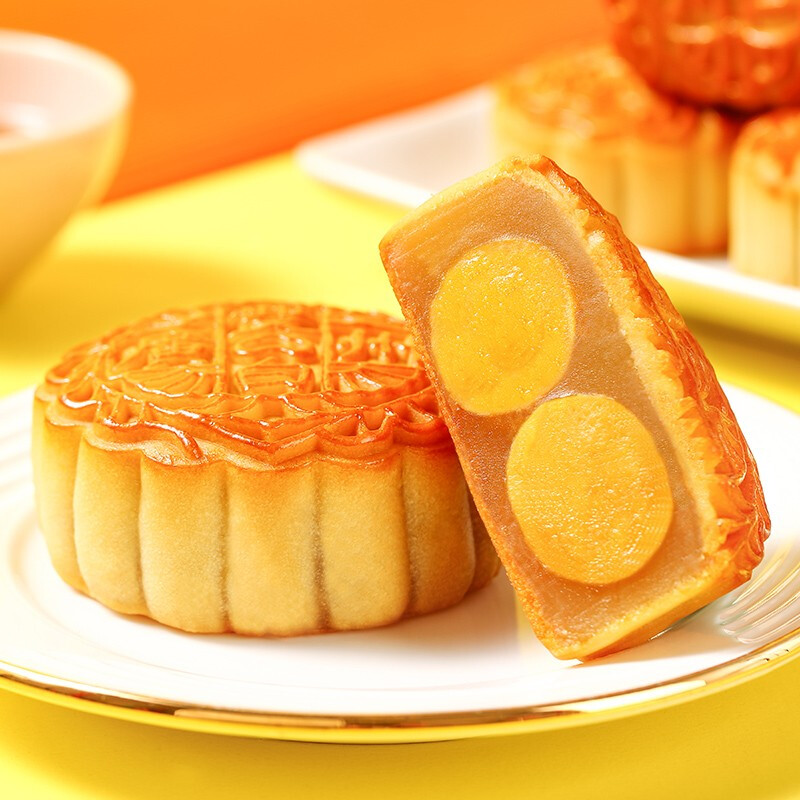 廣州酒家 心意版 七星伴月 8餅4味 廣式月餅 792.5g包裝禮盒產(chǎn)品包裝創(chuàng)意設(shè)計(jì)欣賞(圖4)